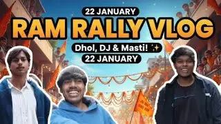Itni Badi Ram Rally 😱 | 22 January Ram Rally | 🚩 DJ, Dance aur Bahut Masti | jay shree ram ❤️ 