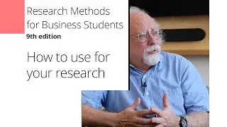 Research Methods for Business Students &ndash; how to use for studying