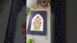 Meenakari Art inspired jharoka #trending #shorts #rajasthan #diy #indian #art #craft #floral #viral