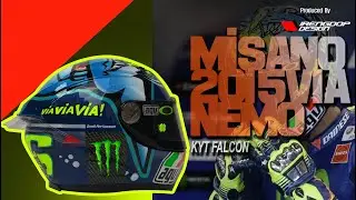REPAINT HELM ROSSI NEMO VIA VIA | KYT FALCON