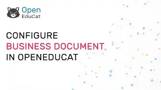 How to configure business document in OpenEduCat