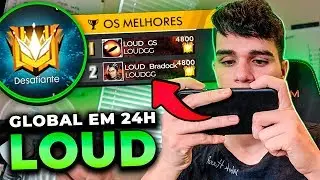 LOUD PEGOU TOP GLOBAL EM MENOS DE 24 HORAS NO FREE FIRE!!