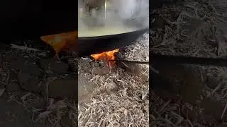 Jaggery Making Process in our village #food #shorts #jaggery