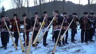 Водохреще в Криворівні! Закінчення гуцульської коляди. Коляжа на Видорші.