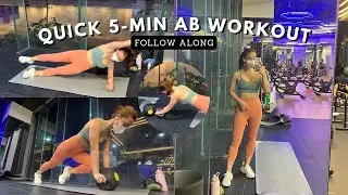 Quick 5-Min Ab Workout for Beginners | Ericka Javate