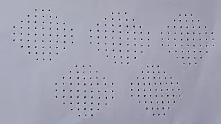 9-3-3 dots Rangoli designs for beginners| festival rangoli designs|#rangoli #shorts #viral #muggulu