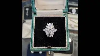 #DR489 Vintage snowflake ballerina's ring
