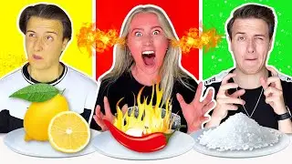Vi spiser SURT vs ST&AElig;RK vs SALT mad challenge!