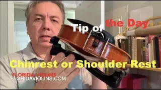 Violin Chinrest or Shoulder Rest Tip Of The Day!
