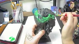 Painting a Zombie Dice Tower