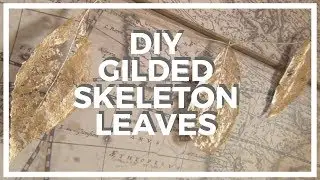Gilded Skeleton Leaves ♥ DIY