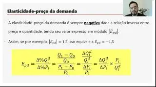 AULA 4  -  ELASTICIDADE - Parte 1 - ECO 001 - Fundamentos Teoria Econ&ocirc;mica