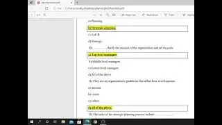 planning function