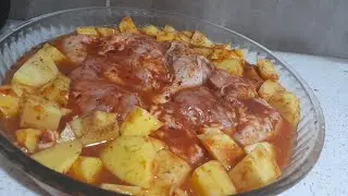 💯Sıcacık Lezzet Fırında Nefis Sulu Tavuklu Patates Yemeğini Böyle Deneyiniz EVDEYEMEK #ViralVideoes 