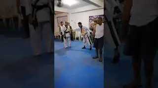 Okinawan Self Defense Technique's.) 8th.DAN. Master. Mansueto V. Ponce. sr. with Black Belt Nestor D
