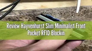 Review Hayvenhurst Slim Minimalist Front Pocket RFID Blocking Metal Wallets for Men with Money Clip