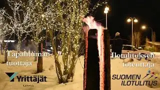 Suomi 100 -ilotulitus Kannuksessa 31.12.2017