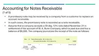 Financial Accounting Cengage Ch8 Pt2 - Receivables