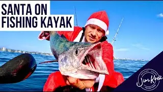 SANTA on FISHING KAYAK / Christmas Fishing / GoldCoast, Queensland