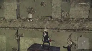 NieR Automata High jump trick.