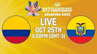 Colombia v Ecuador | Full Basketball Game | FIBA U17 South American Women's Championship 2025