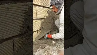 Implementation of cement work before bitumen sack #tiles #tilemaker #electrical #tileworks #tiler