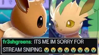 I GOT STREAM SNIPED AND TROLLED BY A SHINY LEAFEON !