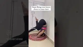 Headstand with wall support.#Headstandforbeginners#headstandtutorial#headstandwithwallsupport