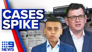 Plea for vaccines after Victoria COVID-19 cases surge | Coronavirus | 9 News Australia