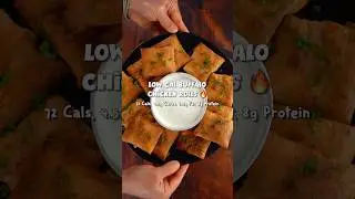 Low Calorie Buffalo Chicken Pizza Rolls 🔥