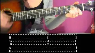 How to play Thinking of you on acoustic guitar+tabs (by Katy Perry) HD