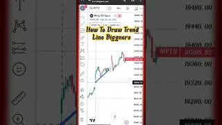 How To Draw Basic Trend line 🤠💸💲#trading #shorts #tradingtips #trendline