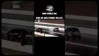 BMW M3 G80 VS DODGE HELLCAT #shorts #youtubeshorts #bmw #dodge