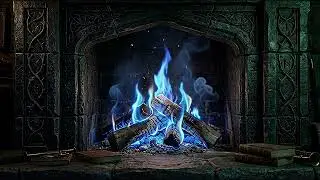Wizard’s Fireplace Ambience | Magical Fire & Fantasy Music 2 Hours