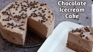 Chocolate Ice Cream Cake Recipe| Easiest Chocolate Icecream Cake|How to make ice cream cake at home|