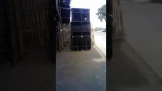 Floating metal lights and sound