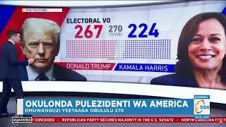Biibino ebyafaayo Trump byakoze bwabadde awangula Kamala Harris mu kalulu