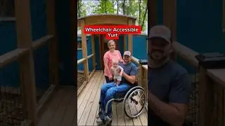 Wheelchair Accessible Yurt!!#accessibletravel #wheelchairlife #wheelchairaccessible #yurt