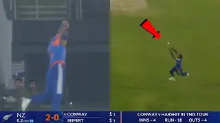 Hardik pandya Unbelievable catch of Devon conway in today match | Harshit Rana again out conway