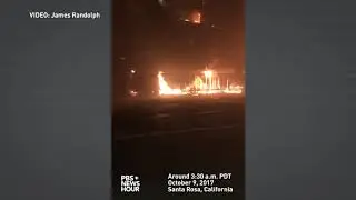 WATCH: What the streets of Santa Rosa looked like as wildfires rolled in