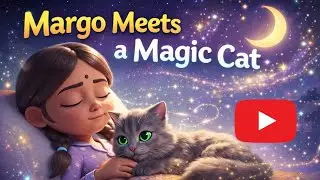 Margo Meets a Magic Cat 🐾🌙 | A Beautiful Story That Will Melt Your Heart #cartoon #kidsstories
