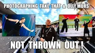 Photographing Take That and Olly Murs at Middlesbrough Riverside Stadium