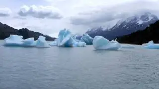 Grey Lake Glacier at Torres del Paine National Park, Chile