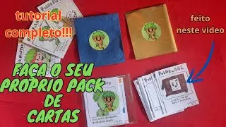 COMO FAZER O SEU PRÓPRIO PACK DE CARTAS SIMPLES E CASEIRO - FOLHA ENSINA👨‍🎨💥.
