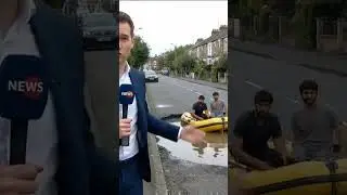 When potholes become a problem! 😬 #potholes #ukroads #britishhumor #viral #sarcasm #funny