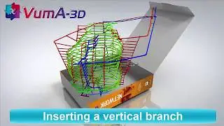 VUMA3D-network 2018 - Inserting a vertical branch - 3D mine ventilation simulation software