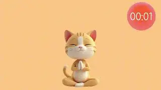 Easy Morning Yoga Poses With Cute Cat 🧘&zwj;♀️| Yoga for Children