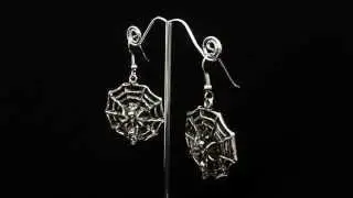 Spinnennetz Ohrring (Earrings Spiderweb) - doktorhardstuff.net