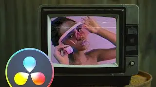 Эффект наложения на экран телевизора VHS &mdash; DaVinci Resolve 17