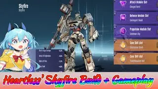 Mecha Skyfire , Heartless' Build ,quick  guide, tech, skill Gampelplay! Super mecha Champions!